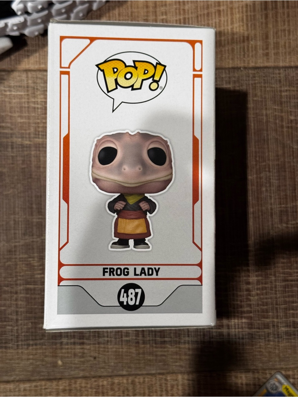 pop White & Orange Frog Lady Collectible Box